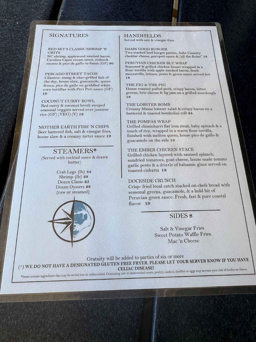 NC Coast Grill & Bar Menu - Image 4